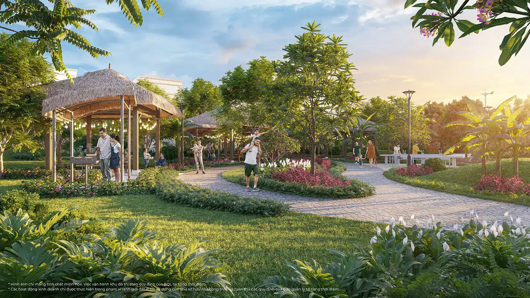 Công viên và khu vui chơi giải trí gần gũi thiên nhiên tại Vinhomes Green City.